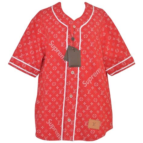 lv supreme baseball jersey price|supreme x louis vuitton jersey.